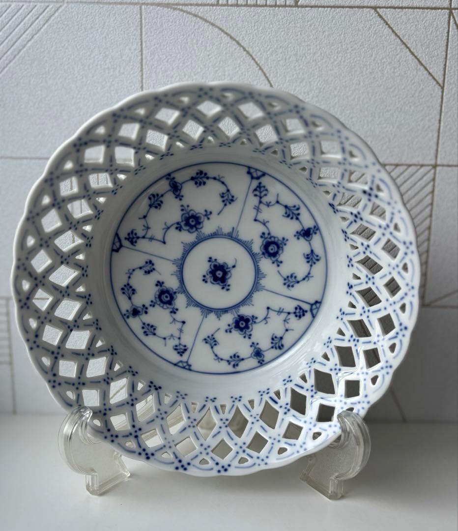 ロイヤルコペンハーゲン ボウル　ブルーフルーテッド フルレース