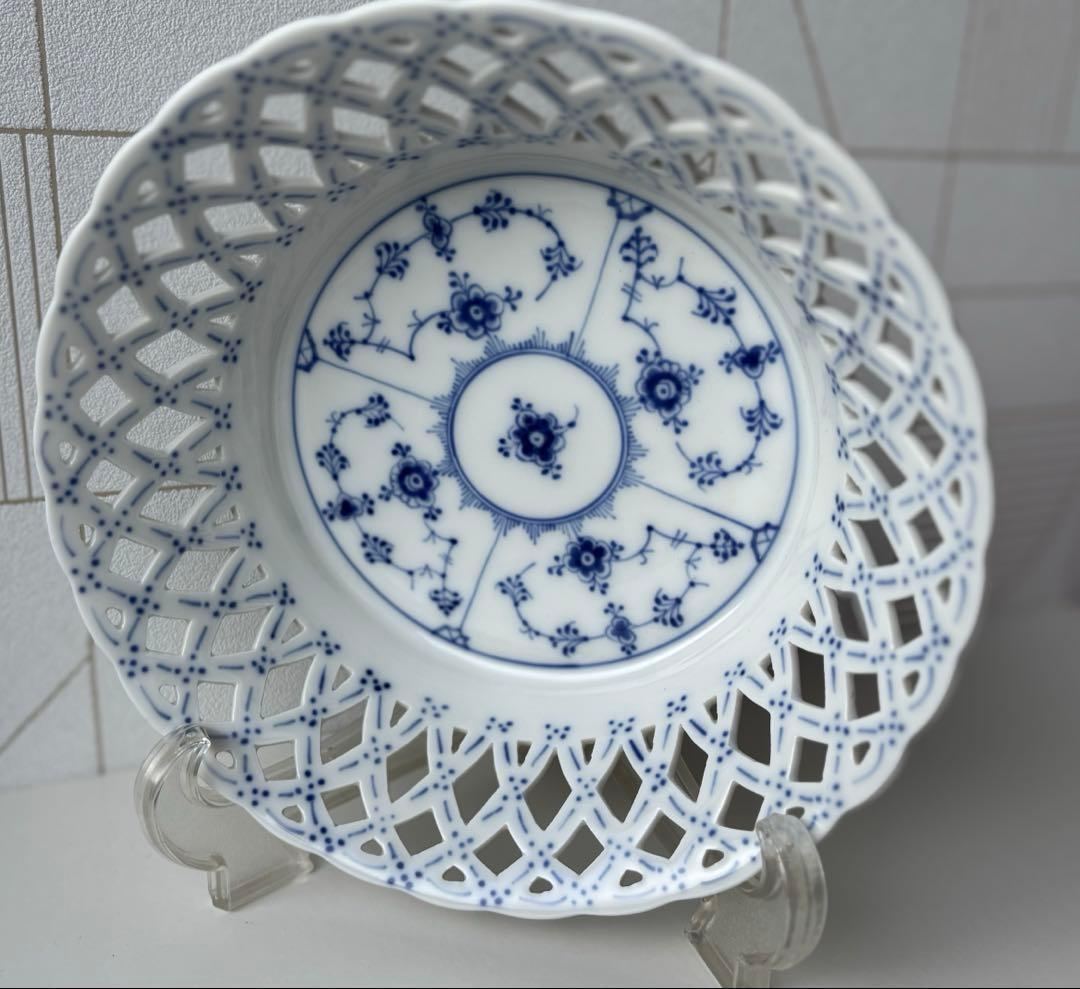 ロイヤルコペンハーゲン ボウル　ブルーフルーテッド フルレース