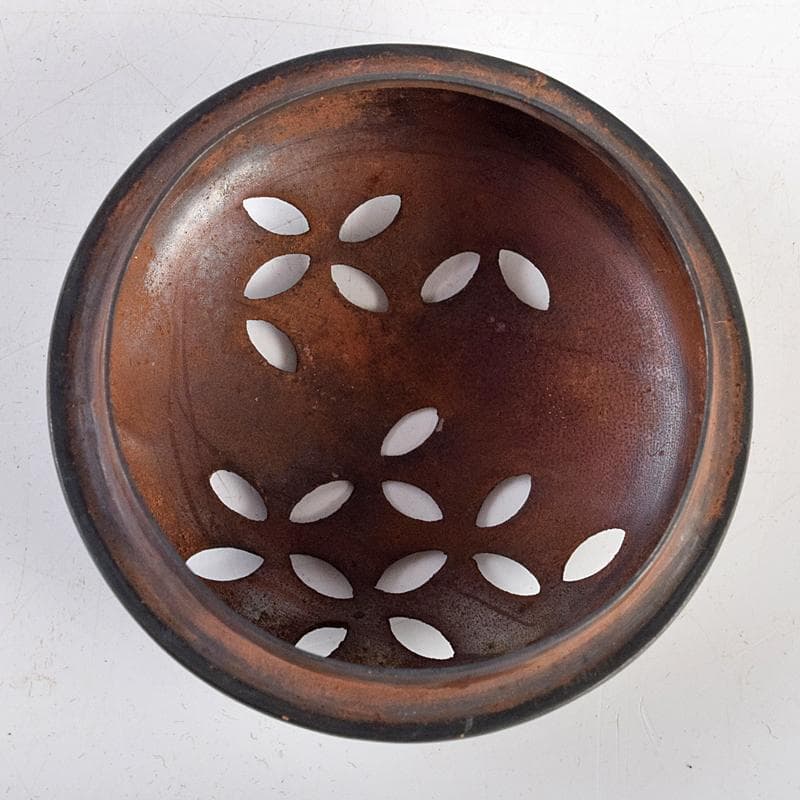 茶道具 野々村仁清作 色絵金彩 銀火屋約18g 香炉 時代箱 M R9105