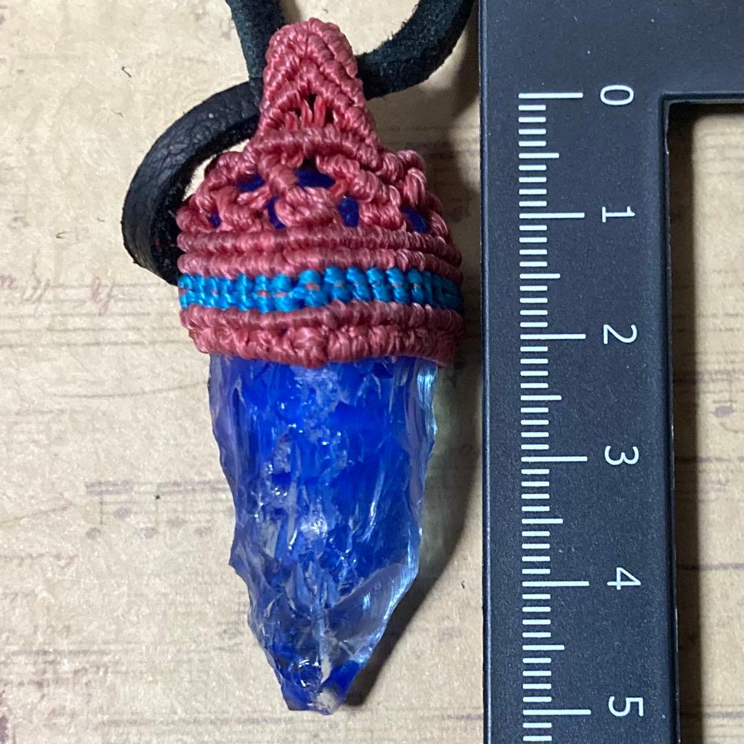 【即購入❌・ハンドメイド】アンダラクリスタル　マクラメ編みネックレス