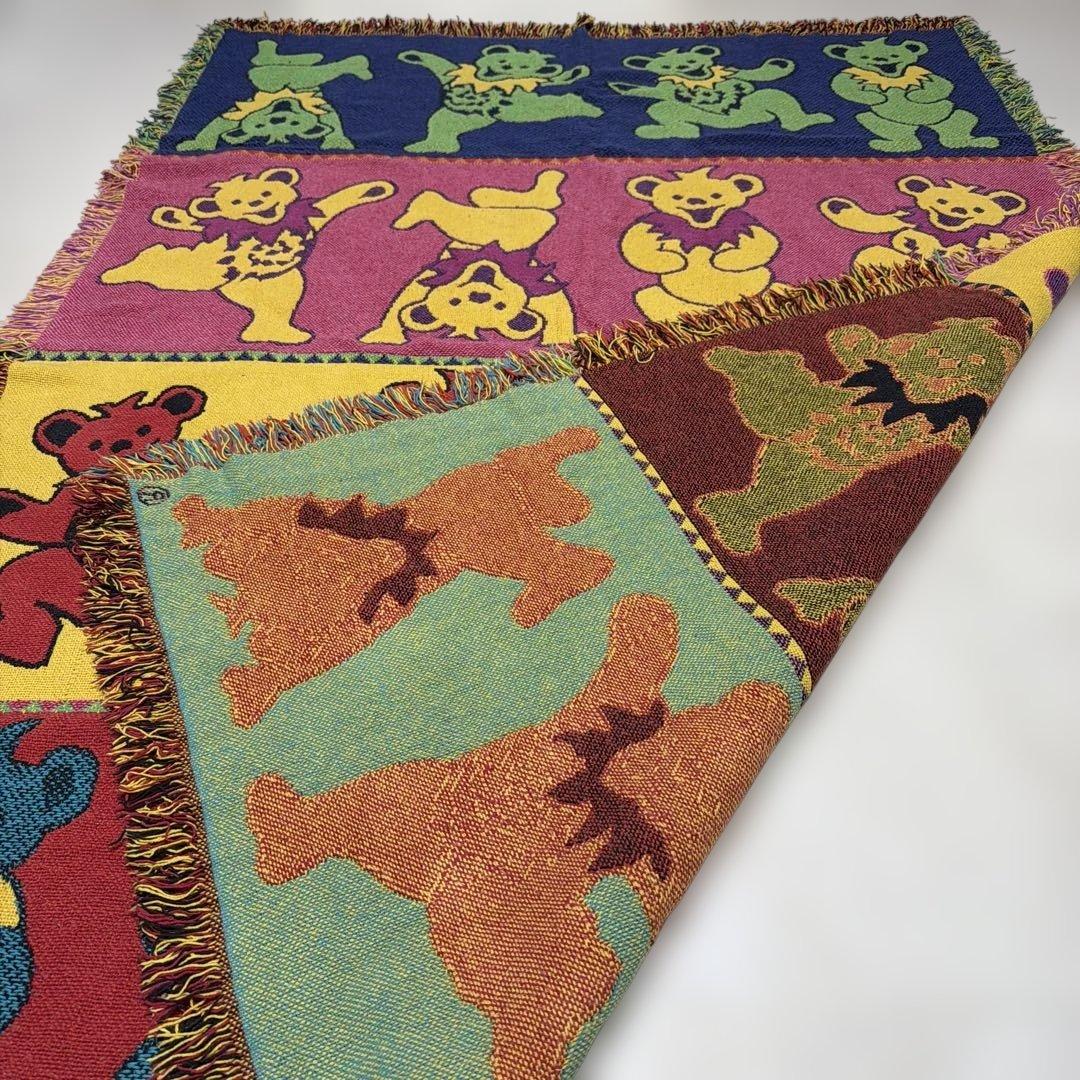 グレイトフル・デッド ダンシングベアー マルチカバー ラグ 177x122