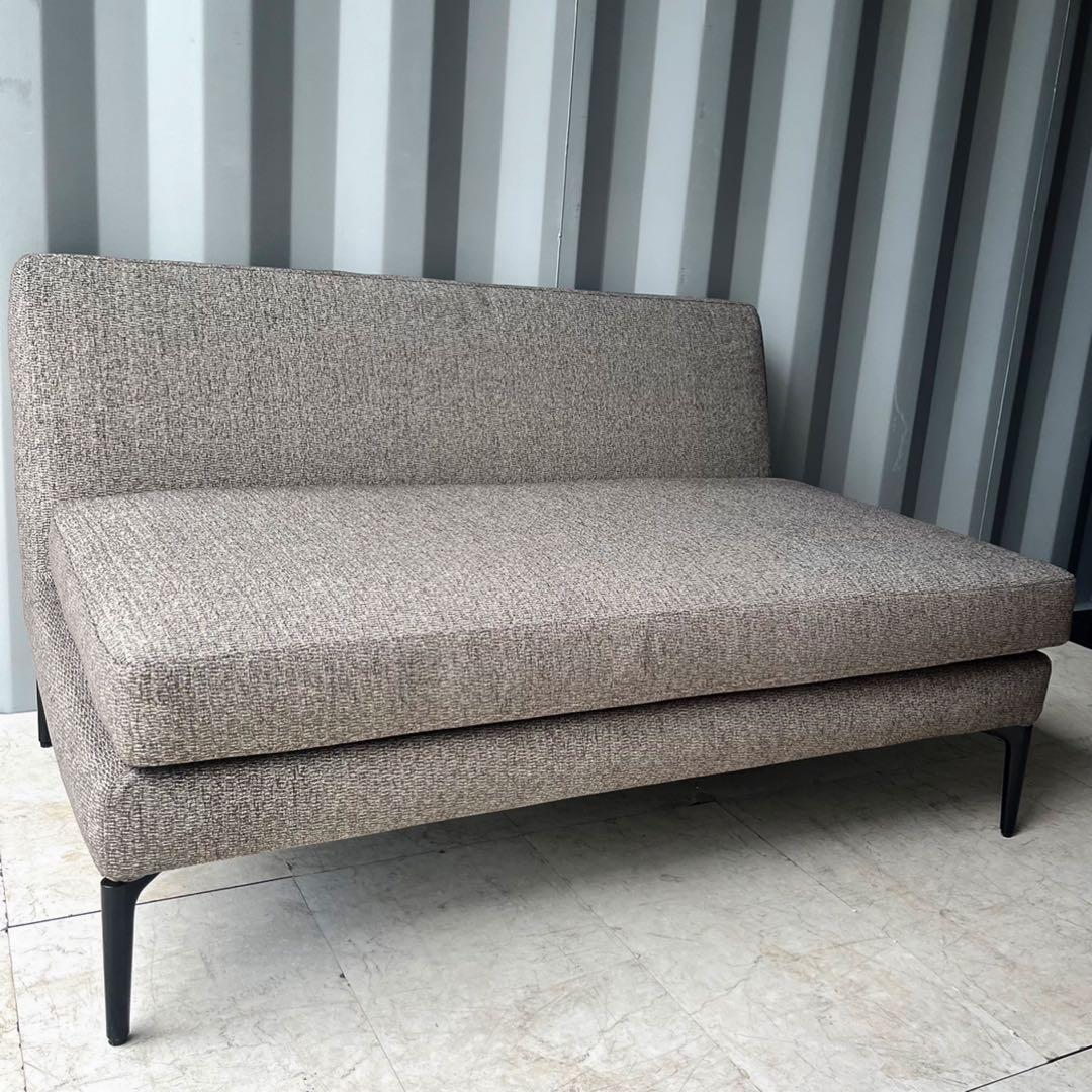 取付無料！日本フクラ ルベル 北欧モダン風2Pファブリックソファ クッション付き