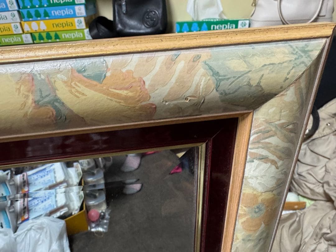 ビンテージ　　鏡　　イタリア製