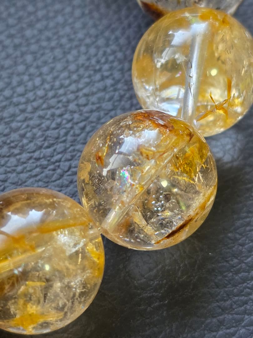 19mm✨　大玉　エレスチャルクォーツ　ブレスレット