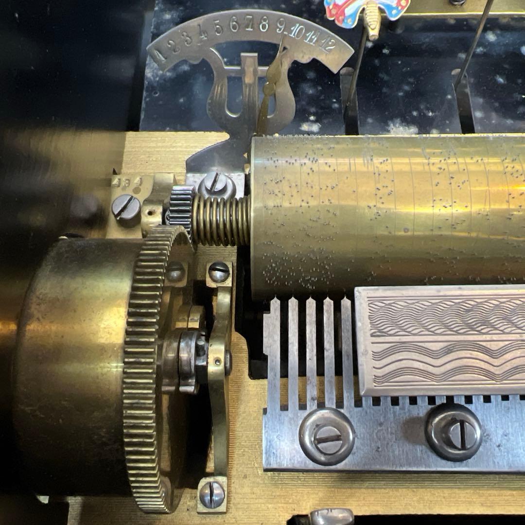 可動品約65弁ベル六個12曲極太超特大オルゴール約23kg東な7-0909⭐︎2F