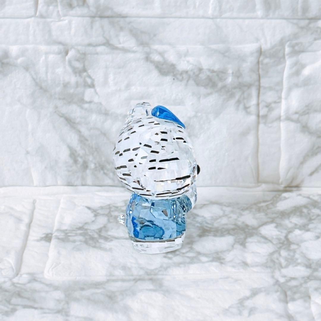 【美品】SWAROVSKI ハローキティ クリスタル　ブルーリボン