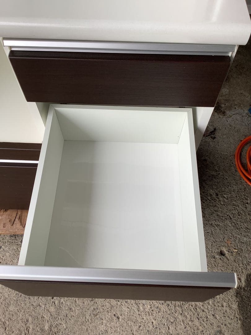 シギヤマ家具 キッチンボード レンジボード サンモア 幅80cm スライド棚有★