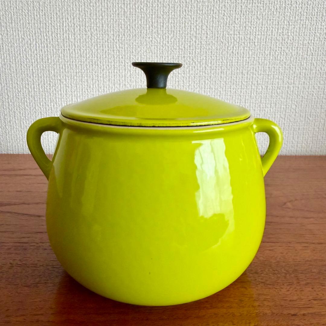 ルクルーゼ　ヴィンテージ　ビーンズポット　レア　小鍋　アンティーク