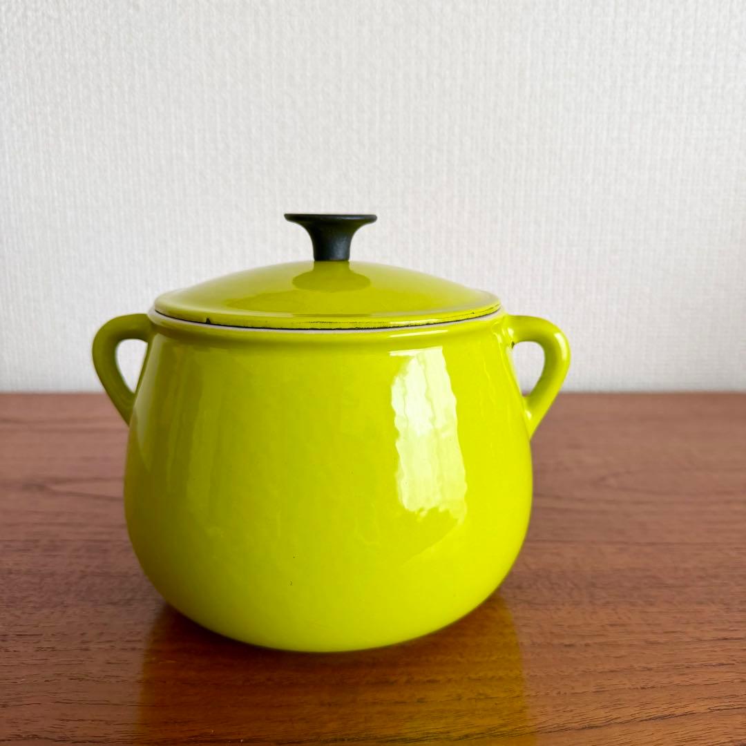 ルクルーゼ　ヴィンテージ　ビーンズポット　レア　小鍋　アンティーク