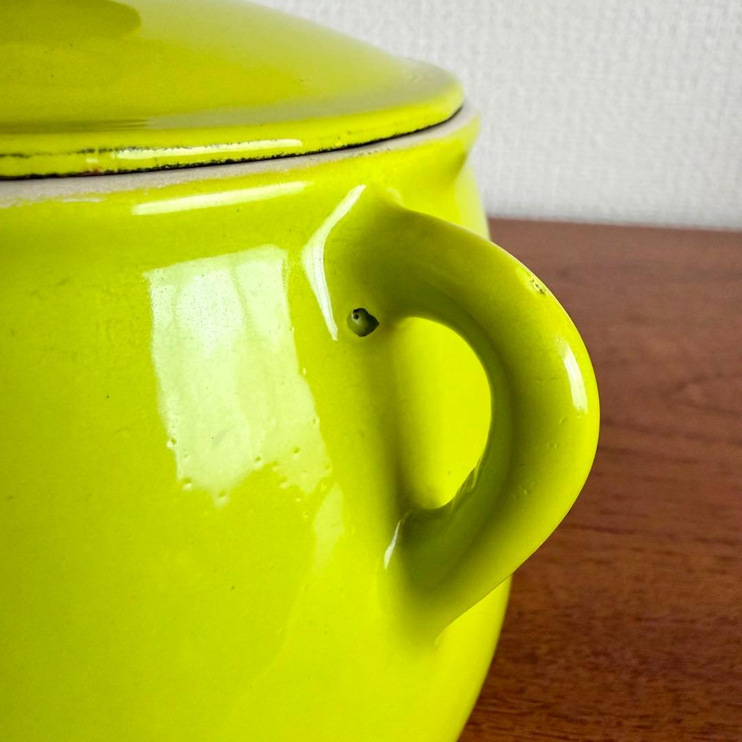 ルクルーゼ　ヴィンテージ　ビーンズポット　レア　小鍋　アンティーク