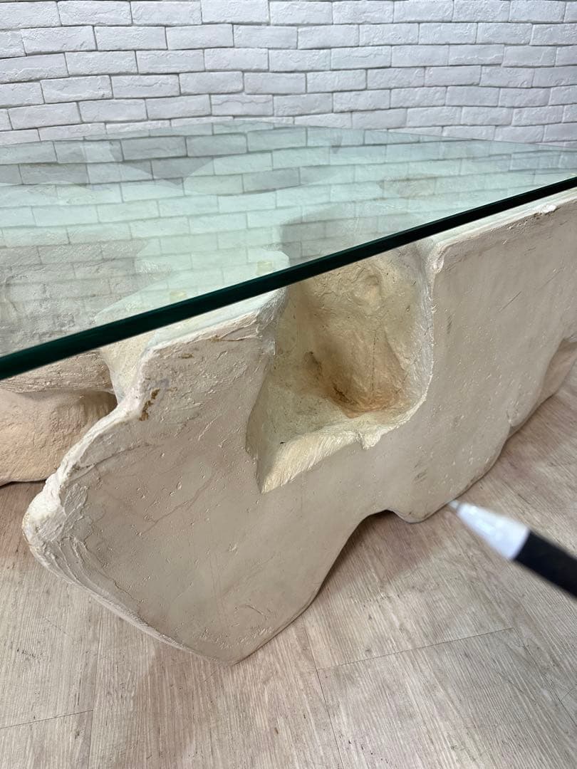 【東京都内23区配送無料】　アメリカ　輸入品　センターテーブル　ガラス　リビング