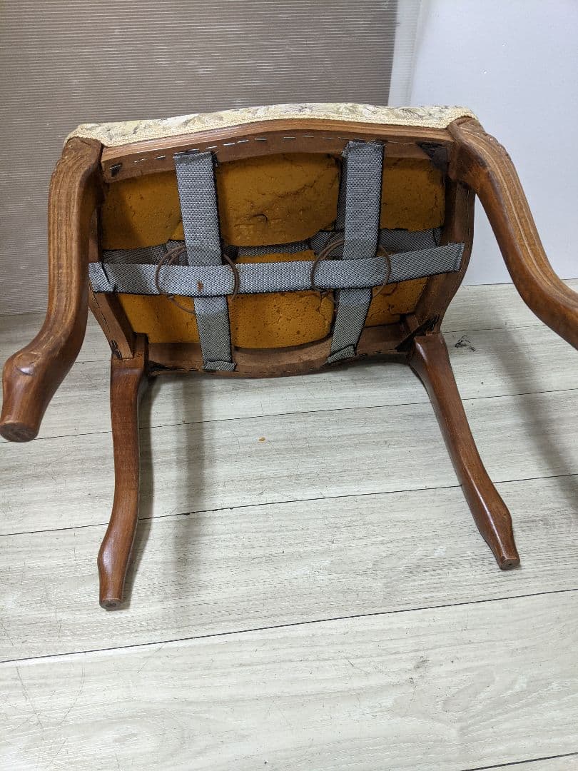 アンティーク スツール ネコ脚 オットマン クラシック ロココ エレガント