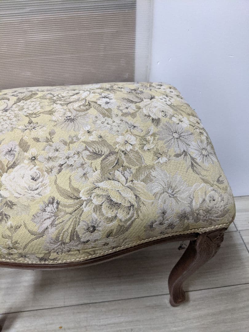 アンティーク スツール ネコ脚 オットマン クラシック ロココ エレガント