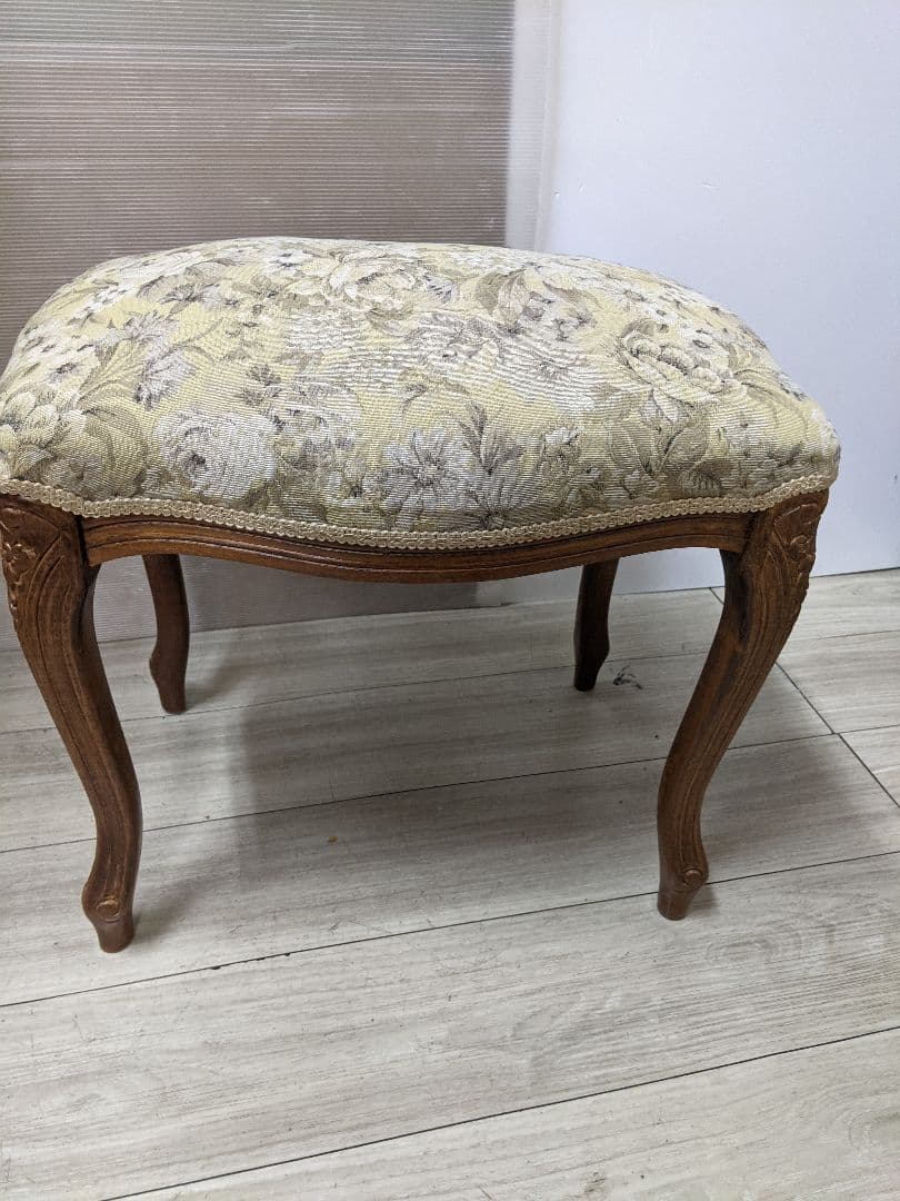 アンティーク スツール ネコ脚 オットマン クラシック ロココ エレガント