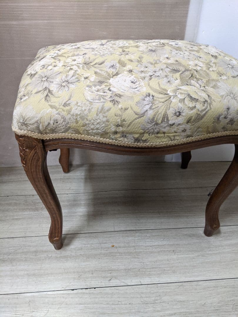 アンティーク スツール ネコ脚 オットマン クラシック ロココ エレガント