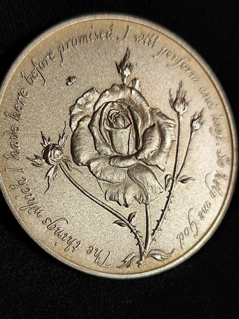 希少シルバー1977 イギリス エリザベス ジュビリー 大型 銀 メダル