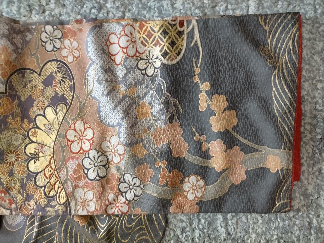 振袖 黒帯セット 成人式 着物 高級感