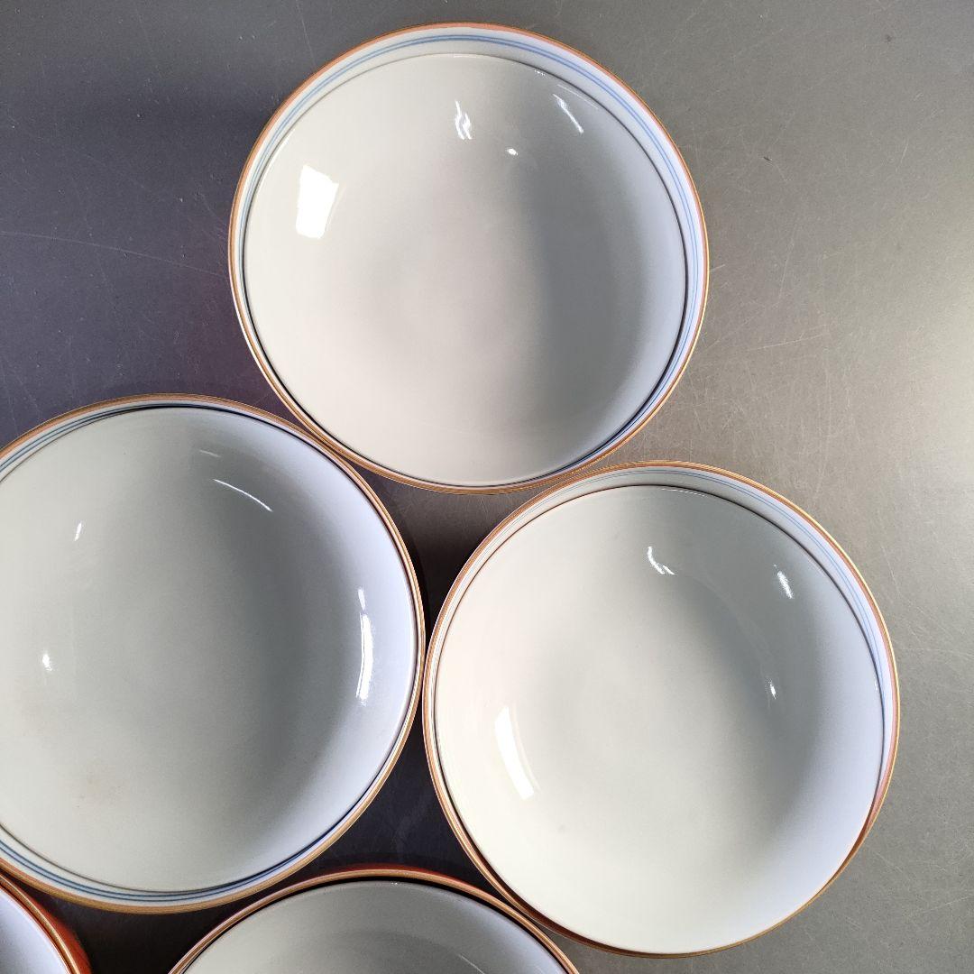 A1277-10/幸兵衛窯/加藤卓男/金欄手蓋向付5客/蓋茶碗/茶道具/懐石道具