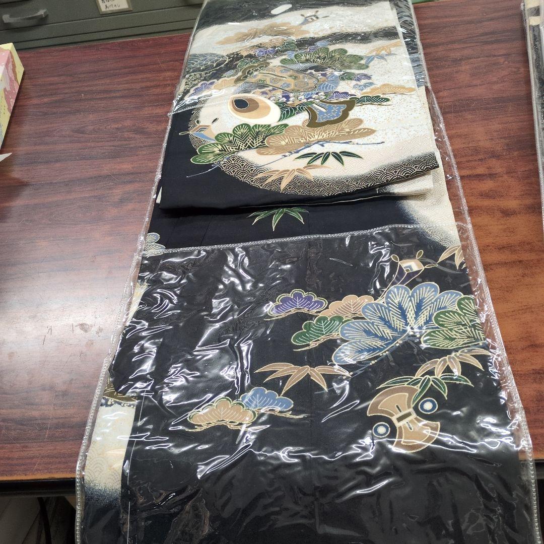 七五三用 正絹 男の子着物熨斗目未使用訳あり