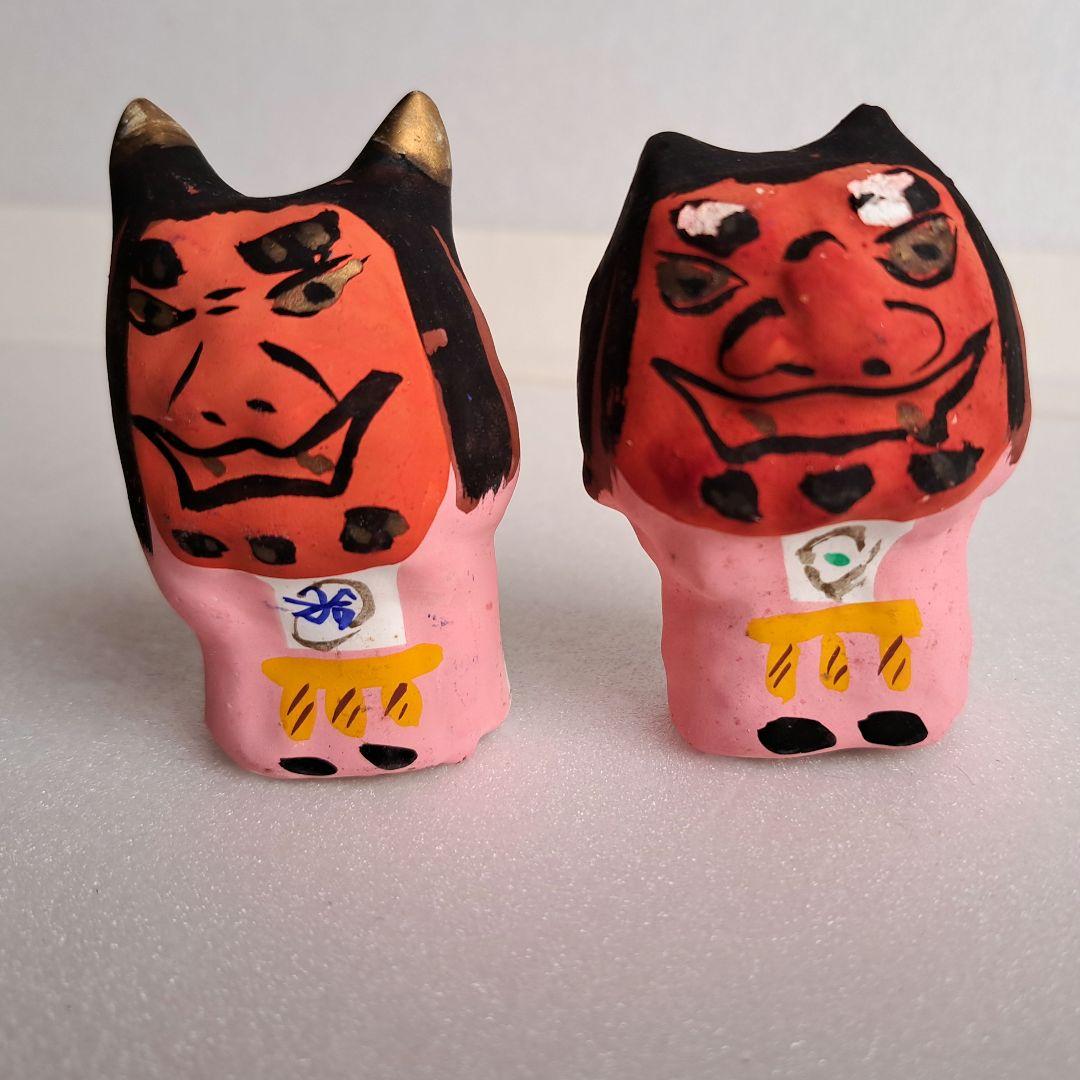 茶屋町の鬼 中田キミコ 紀美工芸 土人形 伝統工芸 郷土玩具 倉敷 民芸