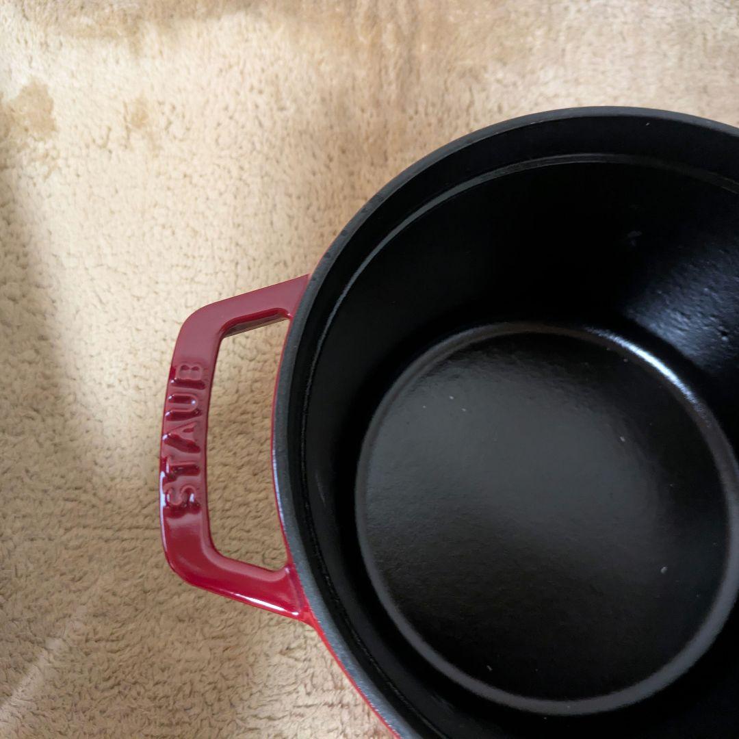 STAUB（ストウブ）グランドココット 20cm チェリー（ハート型ノブ仕様）
