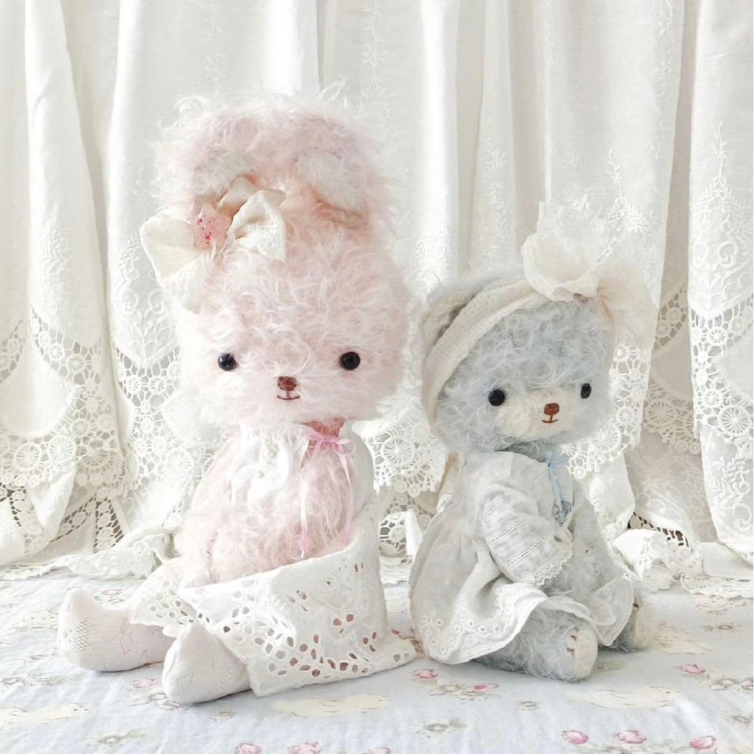 ラブリーベイビーベア テディベア 海外作家様 ハンドメイド ぬいぐるみ 置物