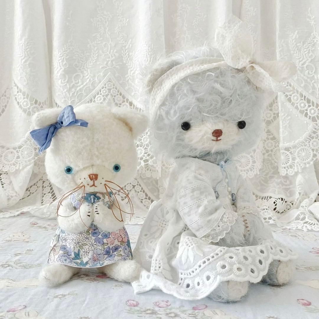 ラブリーベイビーベア テディベア 海外作家様 ハンドメイド ぬいぐるみ 置物