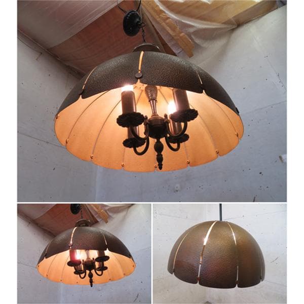 ヴィンテージ■山田照明■レトロ■ペンダントライト■キャンドルライト■スチール