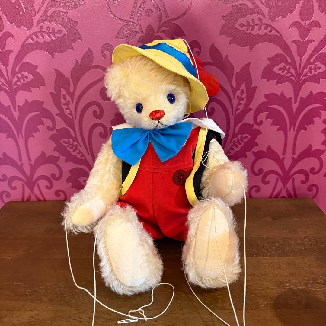 ピノキオ風　テディベア　操り人形　37cm