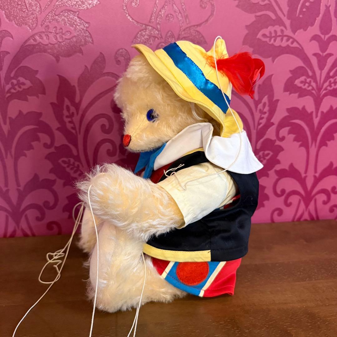 ピノキオ風　テディベア　操り人形　37cm