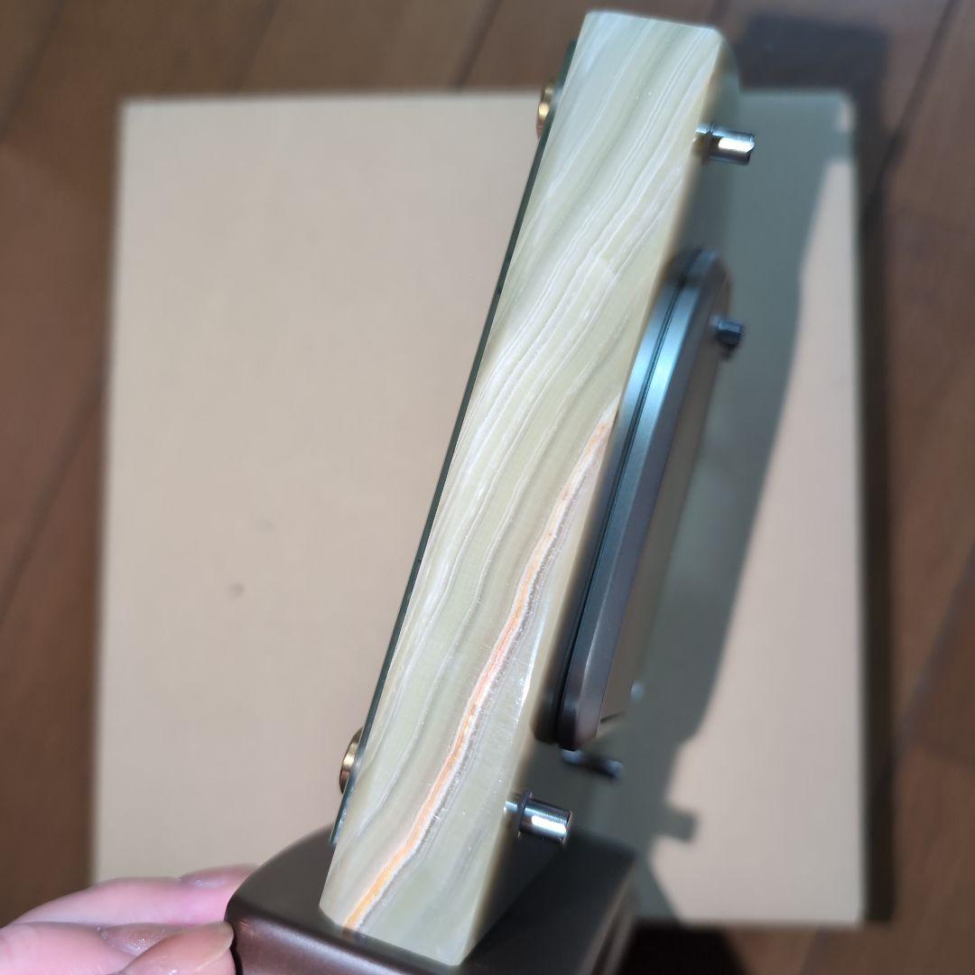 SEIKO セイコー スタンダード オニキス 置き時計 BZ365M