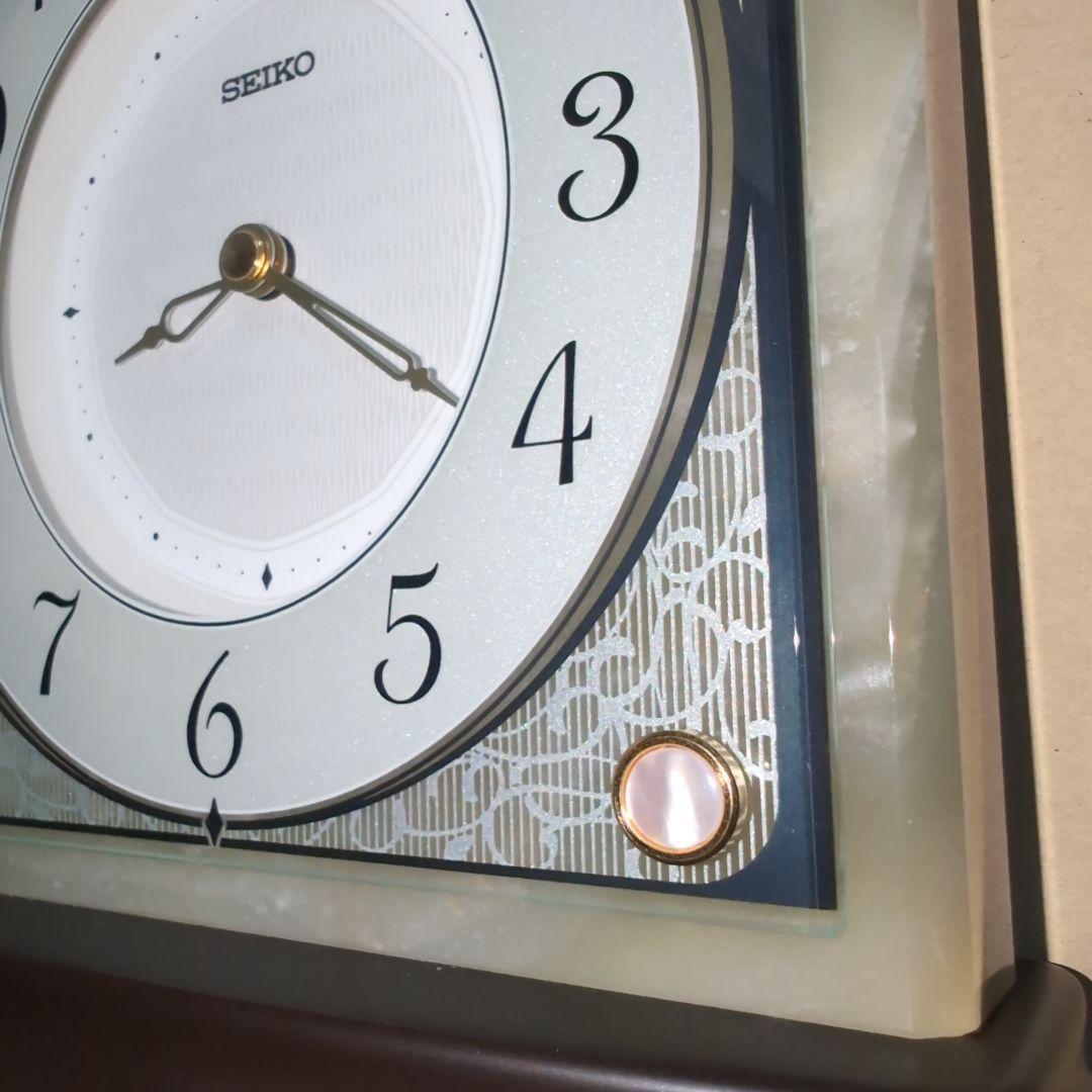 SEIKO セイコー スタンダード オニキス 置き時計 BZ365M