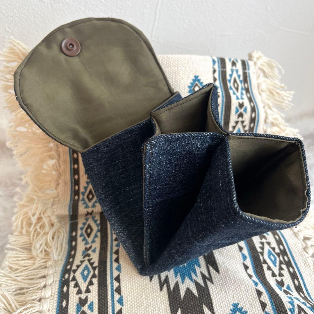 デニムリメイク ミニ財布 コンパクト財布 ウォレット - メルカリ