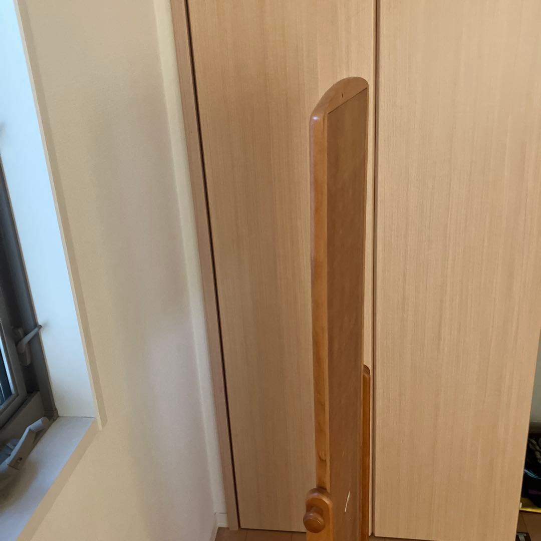 ニトリ　NITORI 木製キャスター付き　全身鏡　全身ミラー