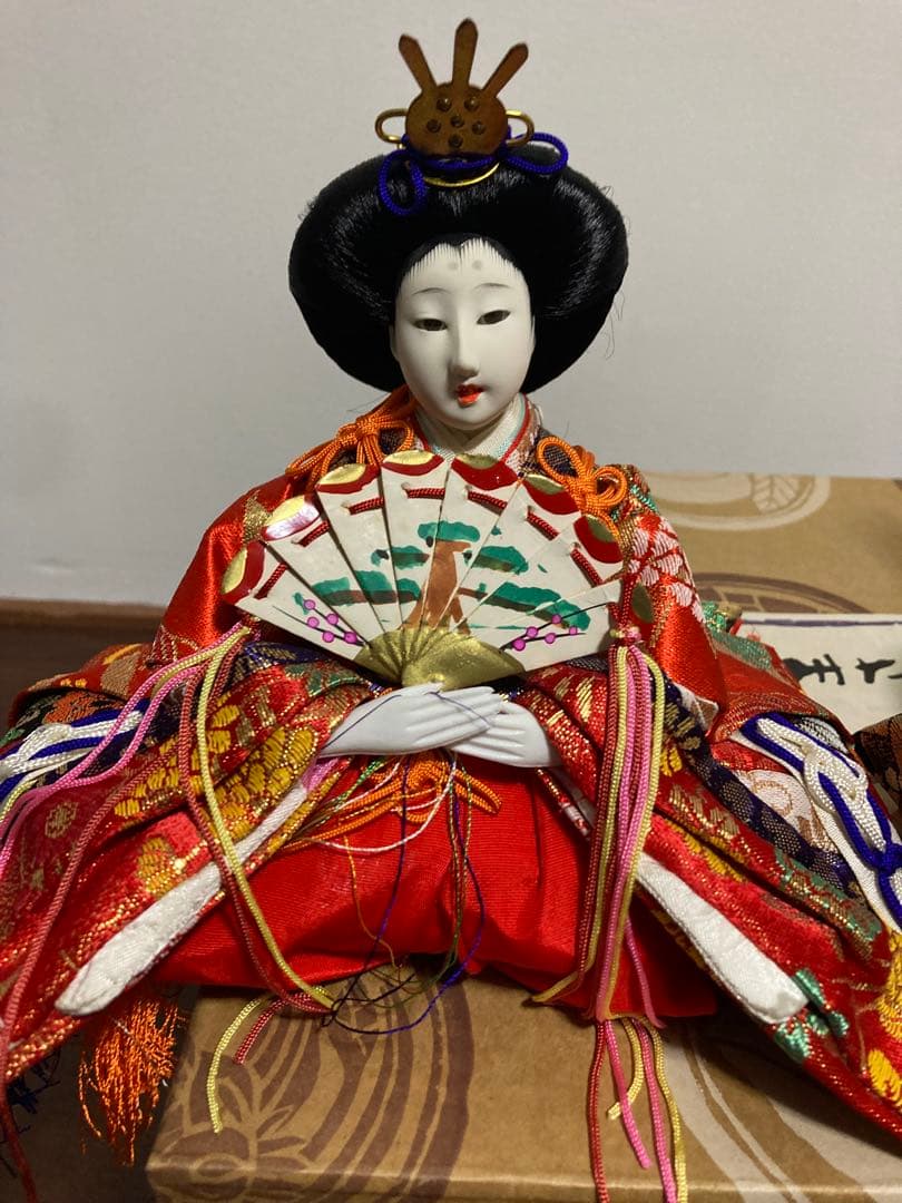 昭和 レトロ 東玉 親王さま ひなまつり ひな人形 雛道具 箱付き 親王