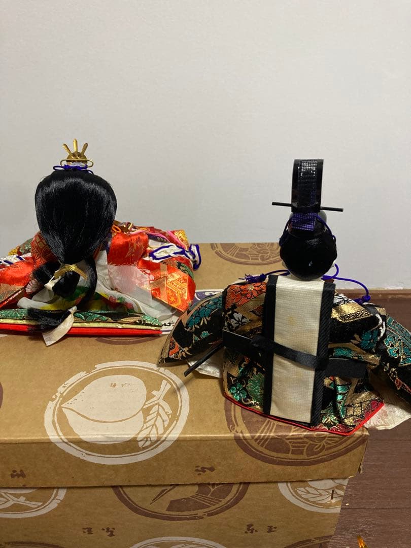 昭和 レトロ 東玉 親王さま ひなまつり ひな人形 雛道具 箱付き 親王