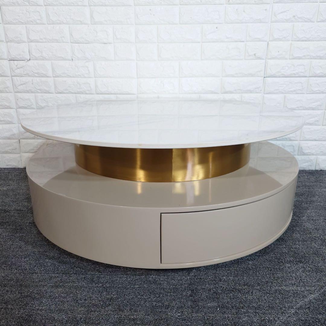 リビングテーブル ローテーブル コーヒーテーブル 大理石調 机 J032