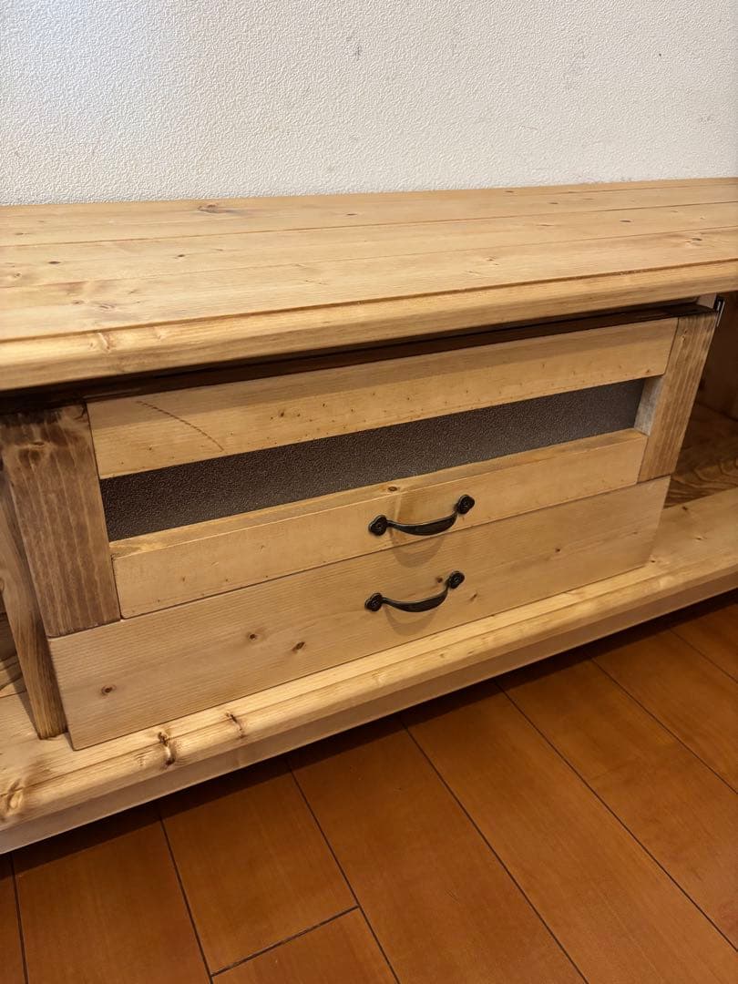テレビ台 AVボード ハンドメイド120cmサイズ パイン無垢材