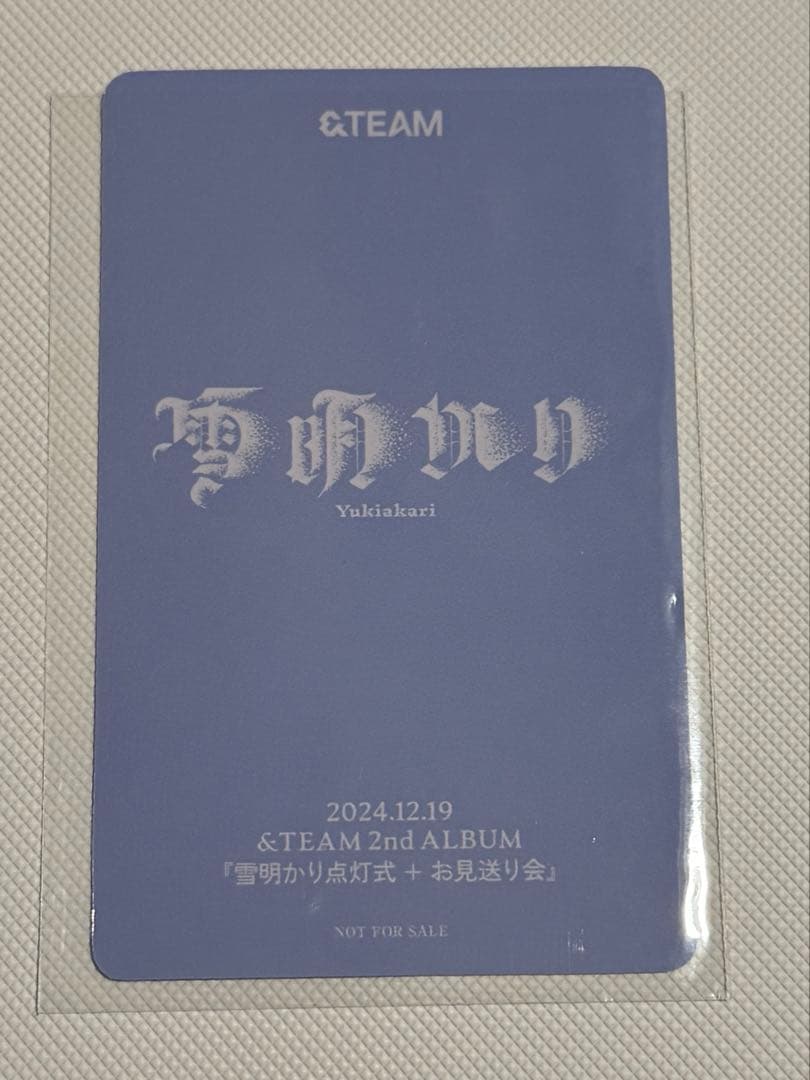 &TEAM K 雪明かり 点灯式 ショーケース ショケ 限定 トレカ