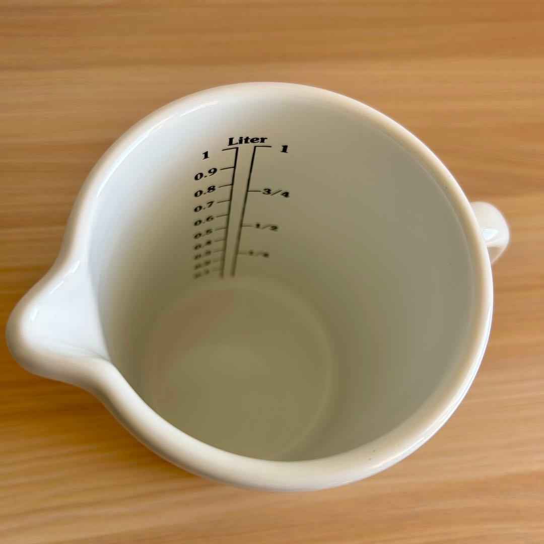 オーストリア製　RIESS リース　計量カップ　ホーロー　1L