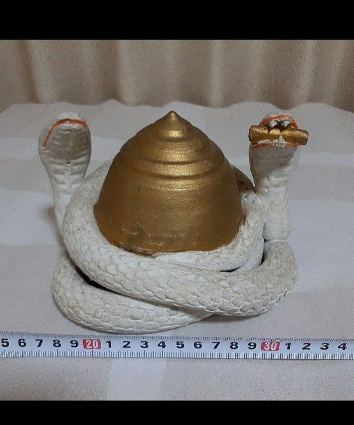 大蛇　巳神様　宝珠白蛇　財運金運