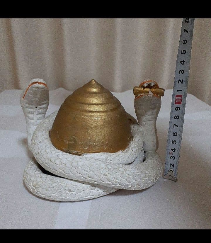 大蛇　巳神様　宝珠白蛇　財運金運