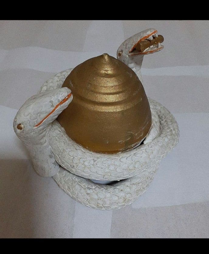 大蛇　巳神様　宝珠白蛇　財運金運