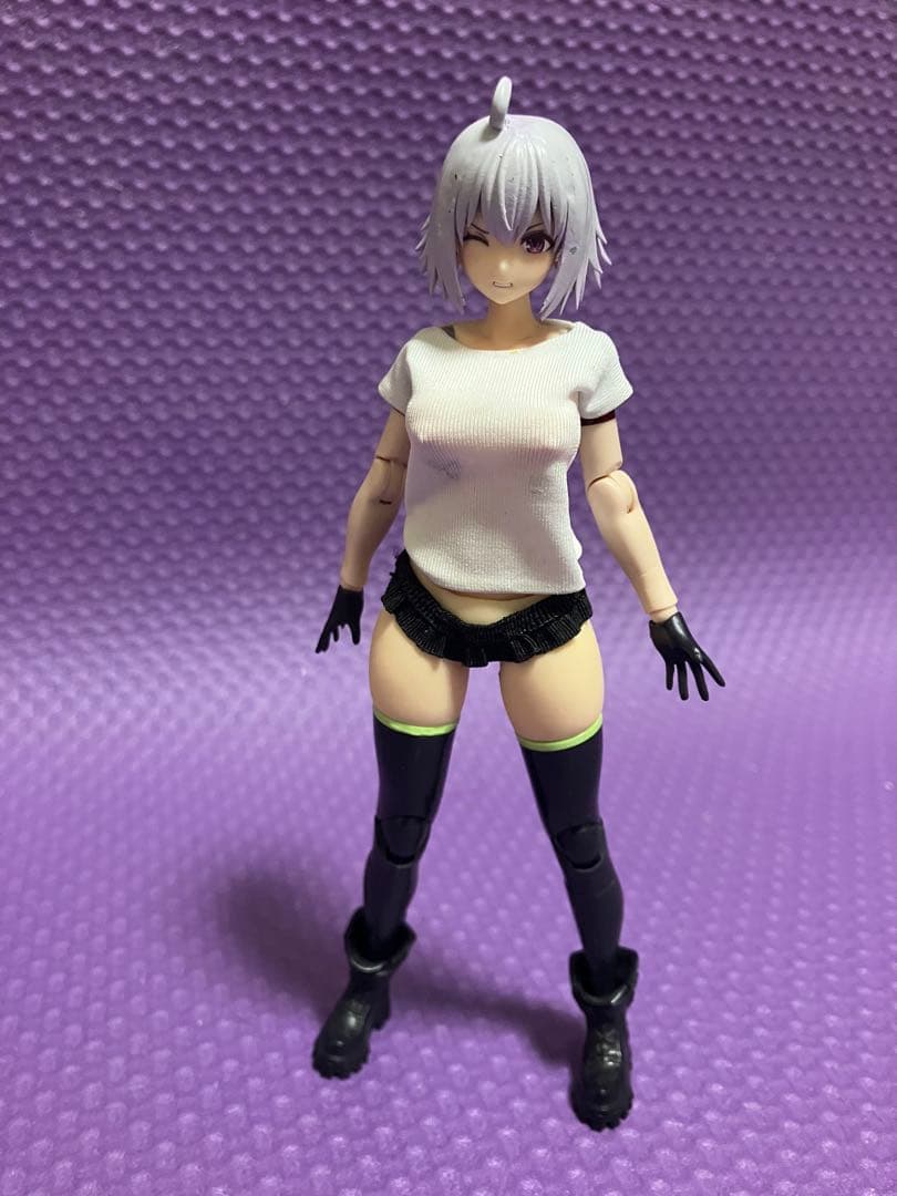 メガミデバイス 鯉印製koibody L使用改造素体髪パーツ フェイスパーツ