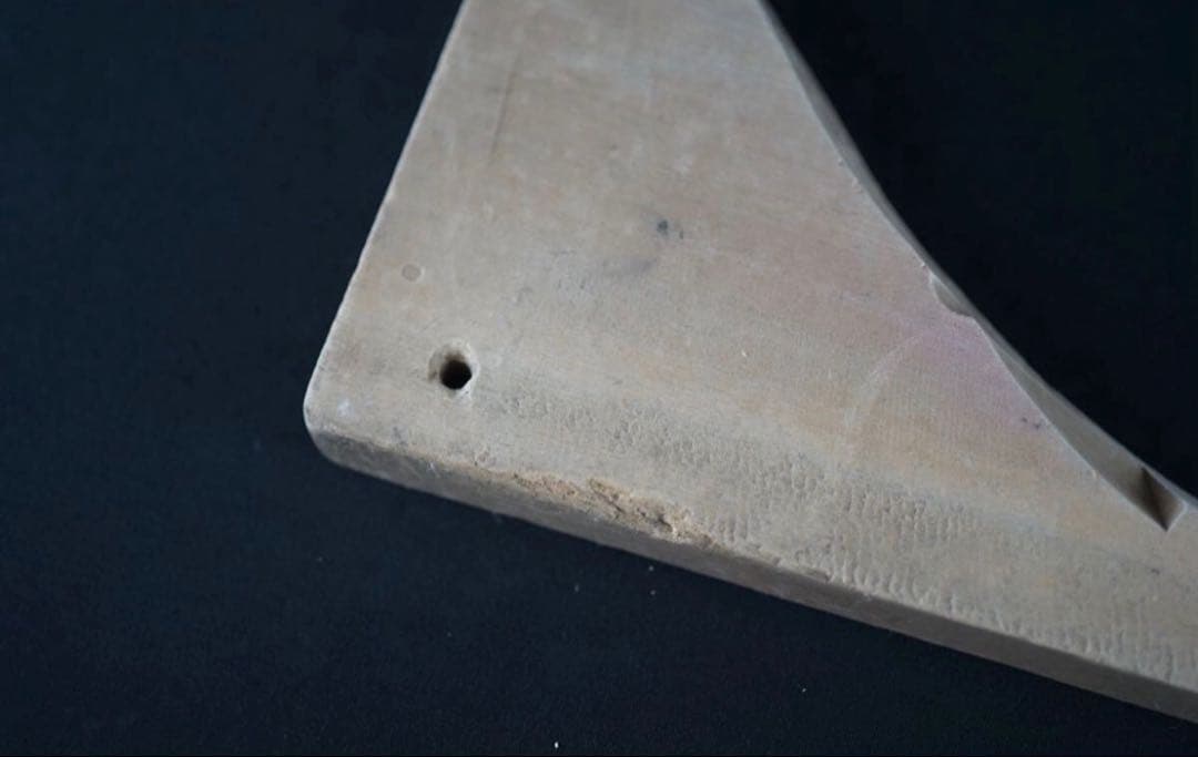 菓子型 特大型の鯛 タイ 42.4×21.1cm 和菓子 古道具アンティーク木彫