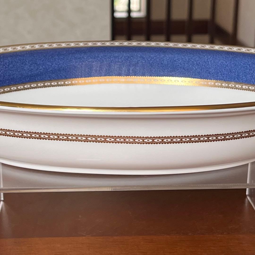 【希少品】ウェッジウッド★ユーランダーパウダーブルー★オーバルボウル