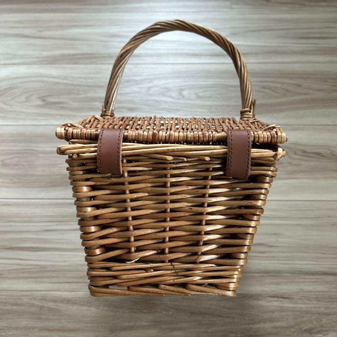 フォートナム&メイソン 籐製ハンドル付きバスケット