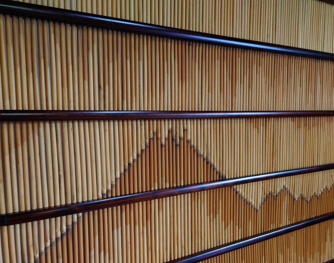 衝立別注　衝立伝統衝立１枚式5尺別注　天然ヨシ入り　ランマ入り和風衝立　１台限定