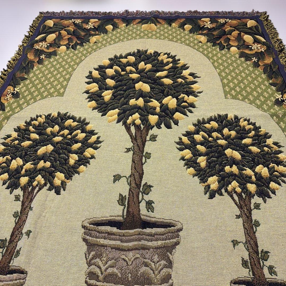 レモンの樹 マルチカバー ソファカバー ヴィンテージラグ 182x133