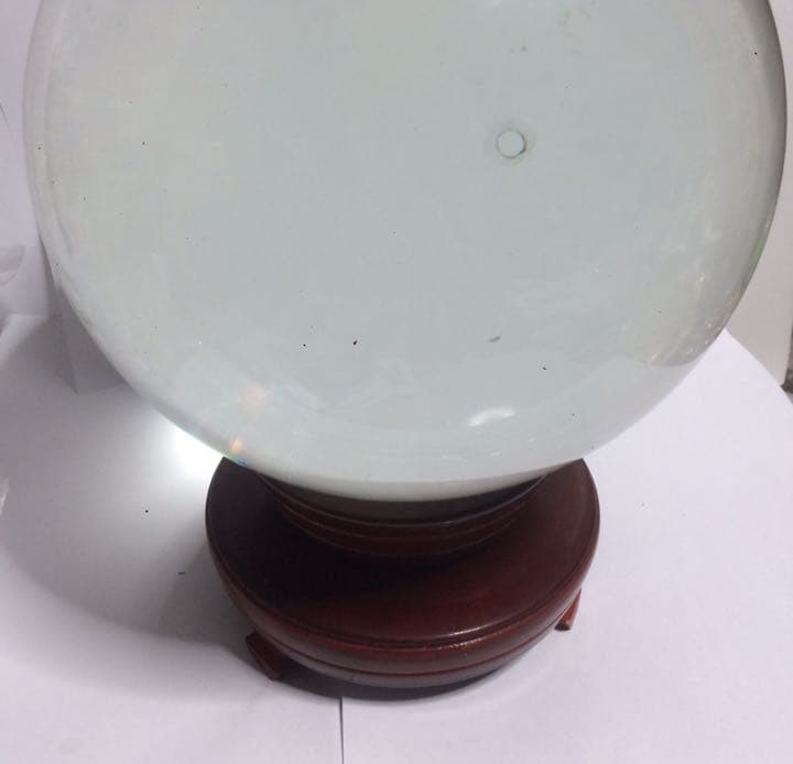 溶連水晶 水晶玉 置物　約10kg前後